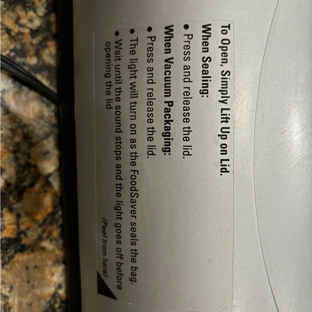 NWOB Vac 1200 Food Saver